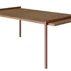 F. L Mesa Centro Vermont Base Aco Cobre 100cm - 58913 Sun Hou