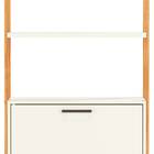 F.l.estante Elegante 1 Torre Com 1 Porta 74 Cm (larg) Cor Off