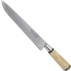 Faca 9 Churrasco Aço Carbono Cabo De Osso Bainha De Couro