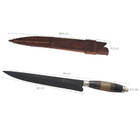 Faca Adaga Gaucha 10' Para Churrasco Elmo Aço Carbono