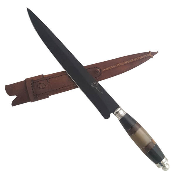 Faca Adaga Gaucha 10' Para Churrasco Elmo Aço Carbono