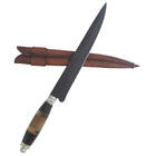 Faca Adaga Gaucha 10' Para Churrasco Elmo Aço Carbono