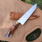 Faca Artesanal 8' Picanheira Inox 420 3mm Cabo Híbrido Cápsul