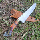 Faca Artesanal 8' Picanheira Inox 420 3mm Cabo Híbrido Cápsul