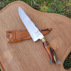 Faca Artesanal 8' Picanheira Inox 420 3mm Cabo Híbrido Cápsul