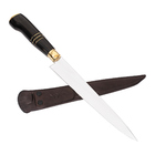 Faca Artesanal 8 Polegadas Aço Inox Cabo Chifre E Metal - Wp