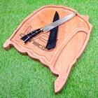 Faca Artesanal Aço Inox 9 Polegadas Cabo Chifre Curvado - Wp