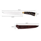 Faca Artesanal Aço Inox 9 Polegadas Cabo Chifre Curvado - Wp