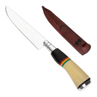 Faca Artesanal A?o Inox 5 Polegadas Cabo Osso Detalhe Rs