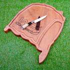 Faca Artesanal A?o Inox 5 Polegadas Cabo Osso Detalhe Rs