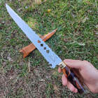 Faca Artesanal Churrasco 10' Aço Inox 420c Cabo Híbrido Marte