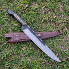 Faca Artesanal Churrasco Aço Cirúrgico Inox 420c Fulltang 10'