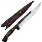 Faca Artesanal Churrasco Aço Cirúrgico Inox 420c Fulltang 10'