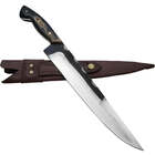 Faca Artesanal Churrasco Aço Cirúrgico Inox 420c Fulltang 10'