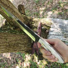 Faca Artesanal Churrasco Aço Cirúrgico Inox 420c Fulltang 10'