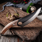 Faca Artesanal Damasco 6 28 Cm Cabo Madeira Personalizada Pro