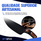 Faca Artesanal Damasco 6 28 Cm Churrasco Aderente Acabamento