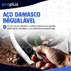 Faca Artesanal Damasco 6 28 Cm Churrasco Aderente Acabamento