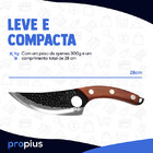 Faca Artesanal Damasco 6 28 Cm Churrasco Antiaderente Restaur