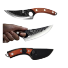 Faca Artesanal Damasco 6 28 Cm Churrasco Antiaderente Restaur