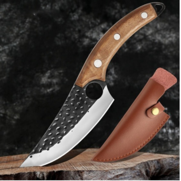 Faca Artesanal Damasco 6 28 Cm Para Carne Confortável Resiste