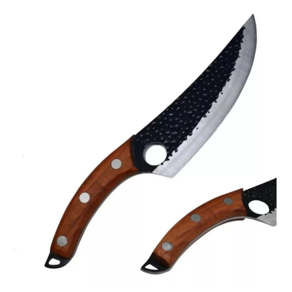 Faca Artesanal Damasco 6 28 Cm Restaurante Bar Boiadeira Camp