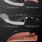 Faca Artesanal Forjada Myvit Faca De Cozinha De Aço Inoxidáve