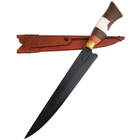 Faca Artesanal Gaúcha Churrasco 10' Aço Carbono 1070 Fosfatiz