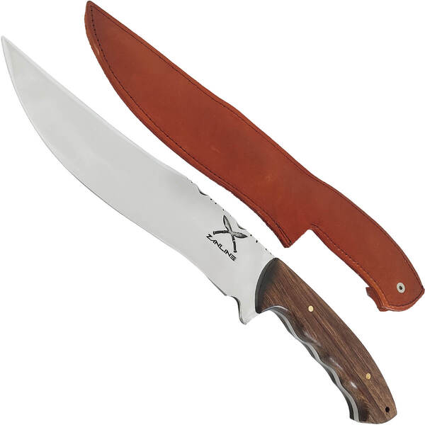 Faca Artesanal Jungle 9' Aço Inox 420c Monobloco 4mm Caça Jav