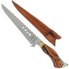 Faca Artesanal Para Caçar Javali Javalizeira Churrasco Cabo H