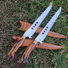 Faca Artesanal Para Caçar Javali Javalizeira Churrasco Cabo H