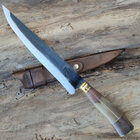 Faca Artesanal Para Churrasco Carne Em Aço Carbono Larga 10"