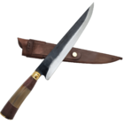 Faca Artesanal Para Churrasco Carne Em Aço Carbono Larga 10"