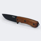 Faca Ax Borba Carb 5" Com Cabo Em Madeira E Bainha  - Preta -