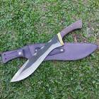 Faca Bushcraft Kukri Machete Zanline Artesanal 12' Facão Brut