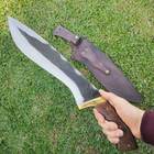 Faca Bushcraft Kukri Machete Zanline Artesanal 12' Facão Brut