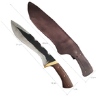 Faca Bushcraft Kukri Machete Zanline Artesanal 12' Facão Brut