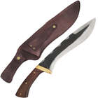 Faca Bushcraft Kukri Machete Zanline Artesanal 12' Facão Brut