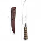 Faca Campeira 8'' Aço Carbono 1070 Cabo Rabo De Tatu Gaúcha P