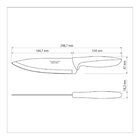 Faca Chef 7 Plenus Preto Lamina De Aco Inox E Cabo De Polipro