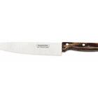 Faca Chef 8 Polywood Castanho Lamina De Aco Inox E Cabo De Ma