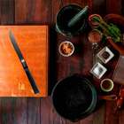 Faca Chef Lâmina Estreita 7,5? Em Aço Inox Black James F 1211