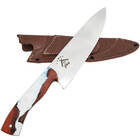 Faca Chef Profissional Faca Gaúcha Em Aço Inox Cozinha 8' Cab