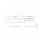 Faca Chef Tramontina Century Wood Com Lâmina Em Aço Inox E Ca