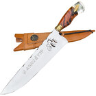 Faca Churrasco 9” Partial Tang Inox 420c Cabo Híbrido Madeira