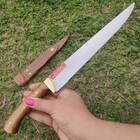 Faca Coqueiro Estreita Artesanal 3mm Full Tang 8 Aço Carbono