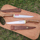 Faca Coqueiro Estreita Artesanal 3mm Full Tang 8 Aço Carbono