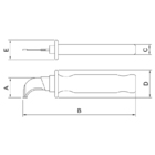 Faca Curva Desencapadora Isolada Iec 60900 - 7 Tramontina