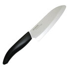 Faca De Cerâmica Preta Santoku Lâmina Branca 5 5"  Fk-140whor