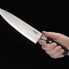 Faca De Chef Böker Damast Black 21cm Com Cabo Em Madeira Pret